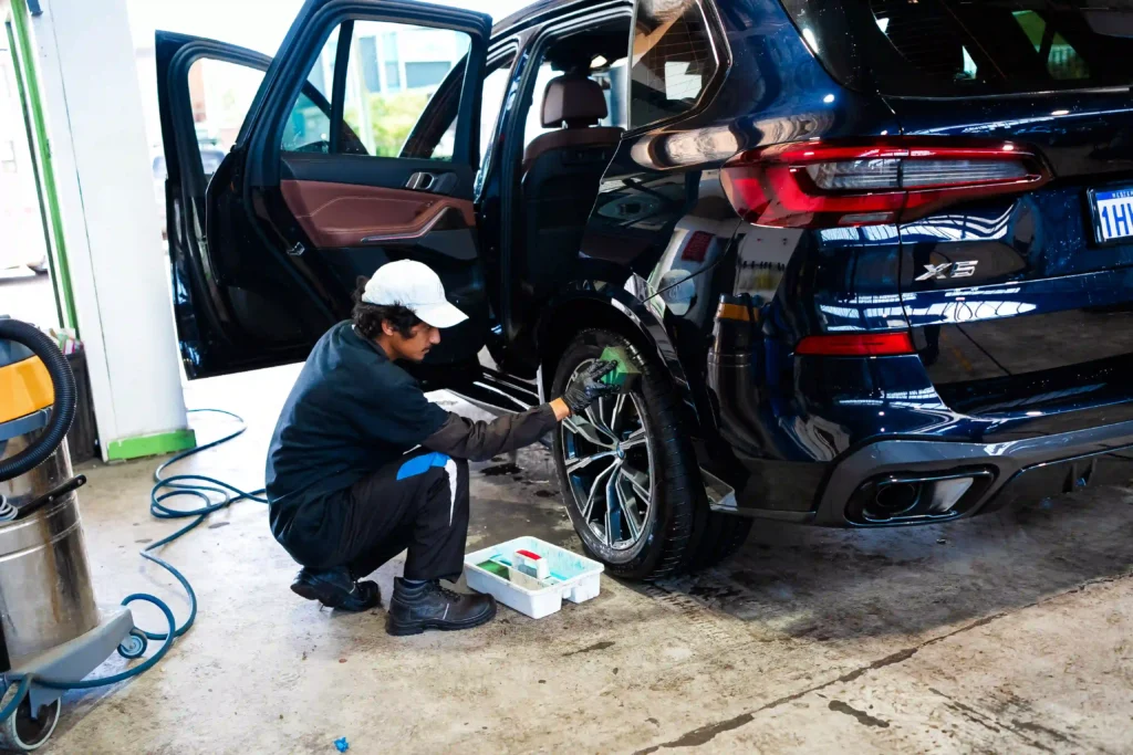 car interior cleaning