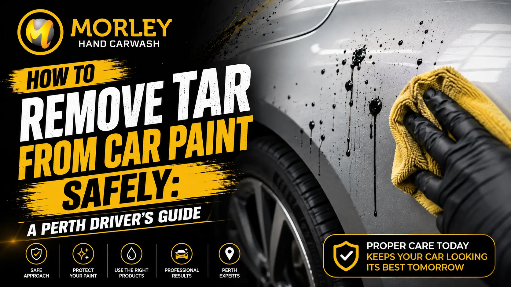 remove tar from car paint